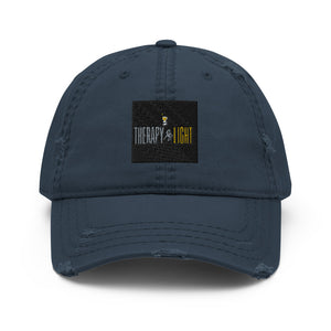 Therapy Is Light Distressed Hat
