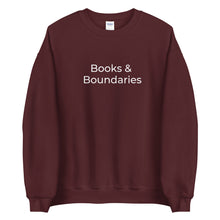 Load image into Gallery viewer, "Books &amp; Boundaries" Unisex Sweatshirt