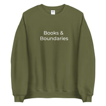 Load image into Gallery viewer, "Books &amp; Boundaries" Unisex Sweatshirt